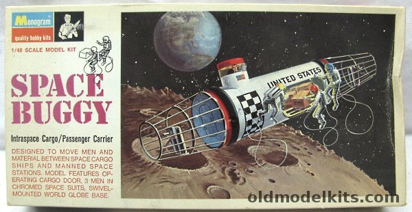 Monogram 1/48 Space Buggy - Intraspace Cargo and Passenger Carrier (Space Taxi  by Willy Ley), PS194-200 plastic model kit